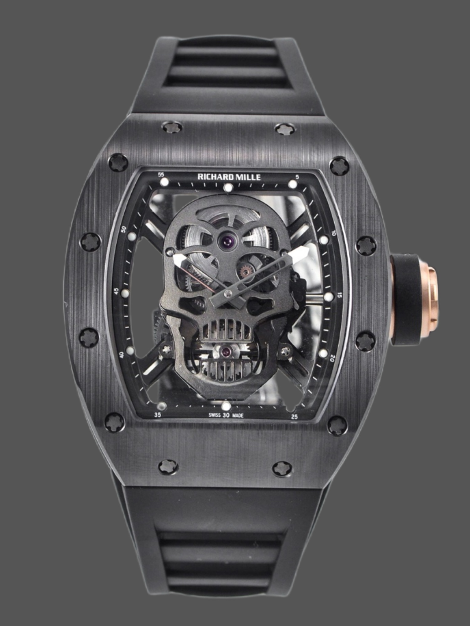Richard Mille RM 52-01 Ceramic Black & Gold & Silver Skull 3 Colors