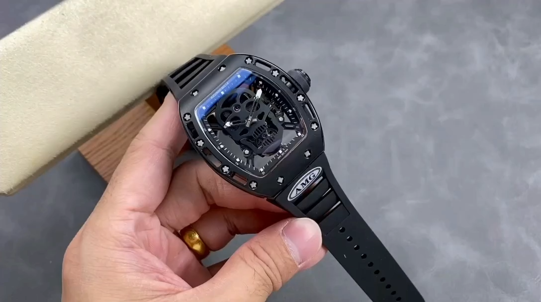 5 Colors Richard Mille Limited Edition RM52 Skull Titanium Tourbillon Openworked Dial