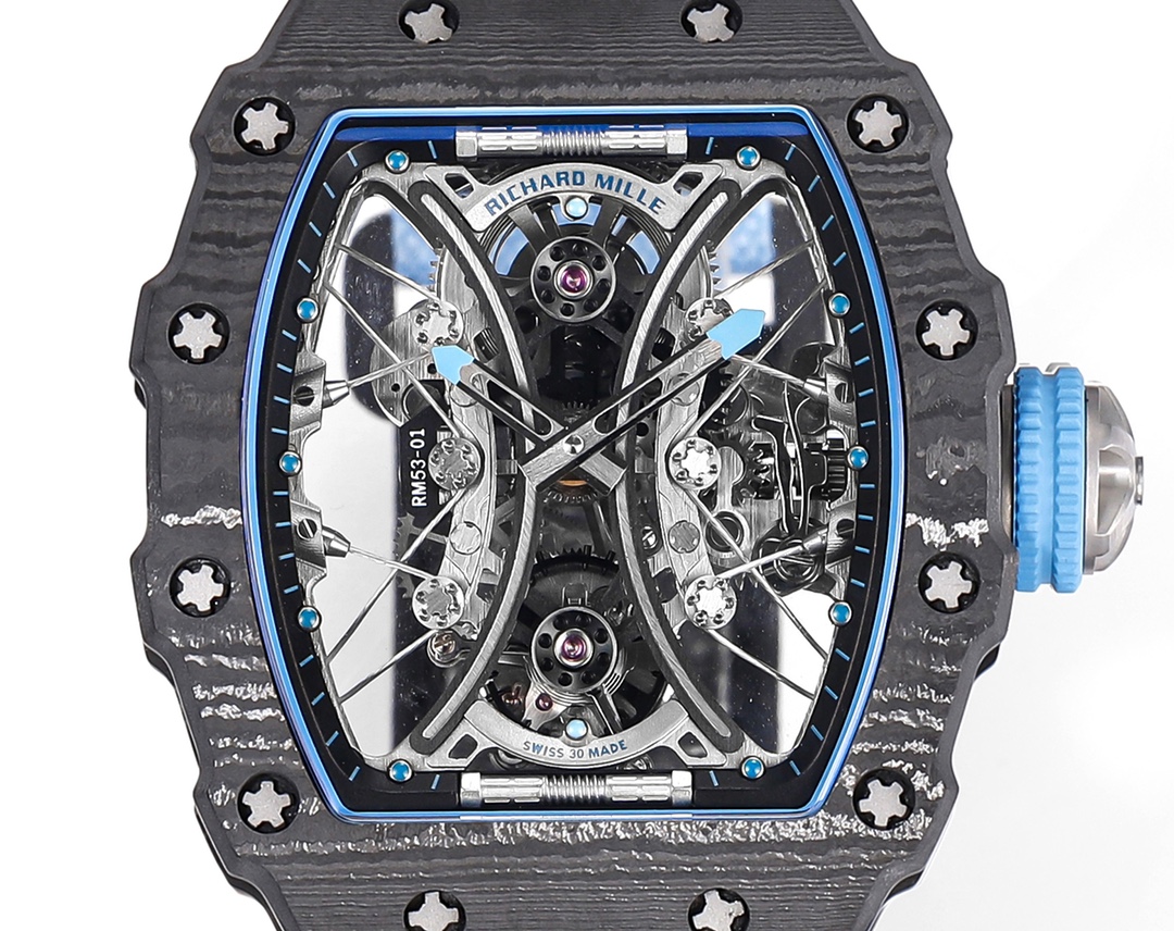 Richard Mille RM 53-01 Tourbillon Pablo Mac Donough Blue Fabric Strap