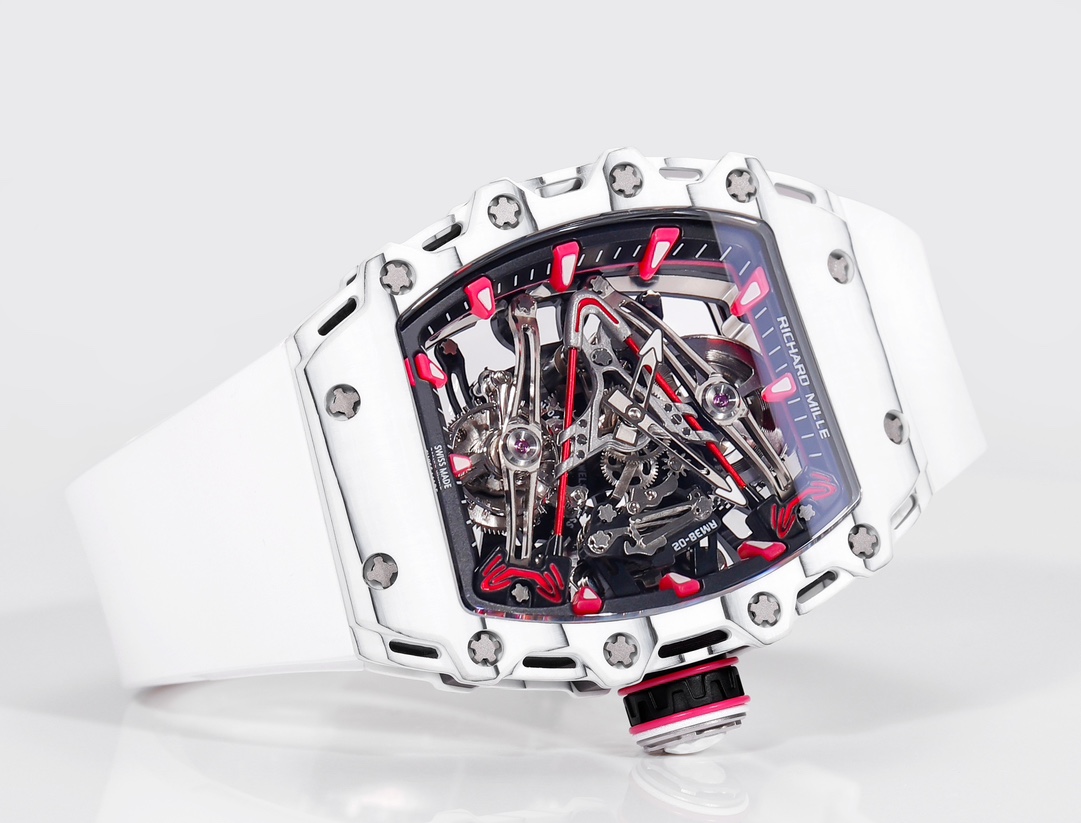 Richard Mille RM 38 02 Bubba Watson Tourbillon White Case Rubber & Fabric Strap