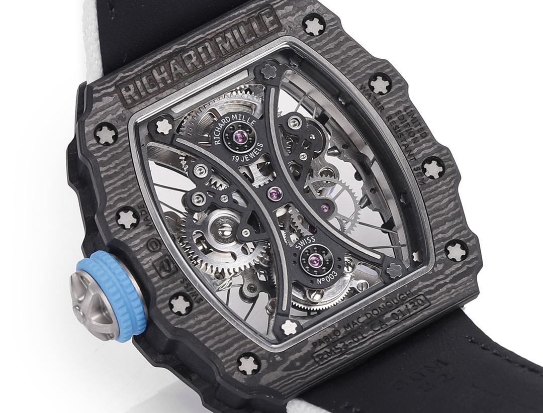 Richard Mille RM 53-01 Tourbillon Pablo Mac Donough White Fabric Strap