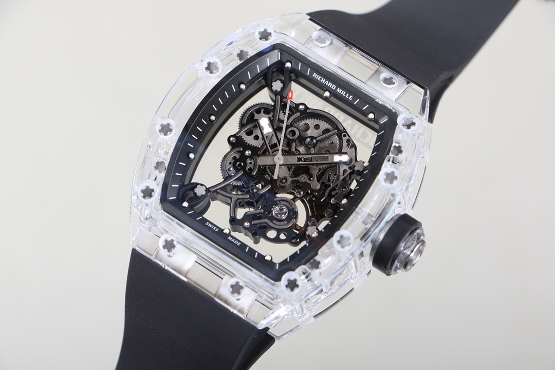 Richard Mille RM055 Transparent Case Skeleton Dial