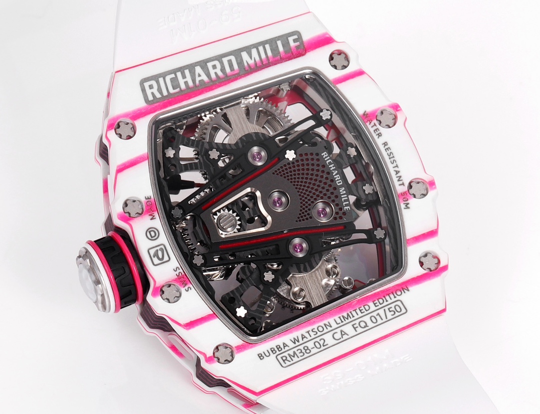 Richard Mille RM 38 02 Bubba Watson Tourbillon Rubber Strap & Fabric Strap