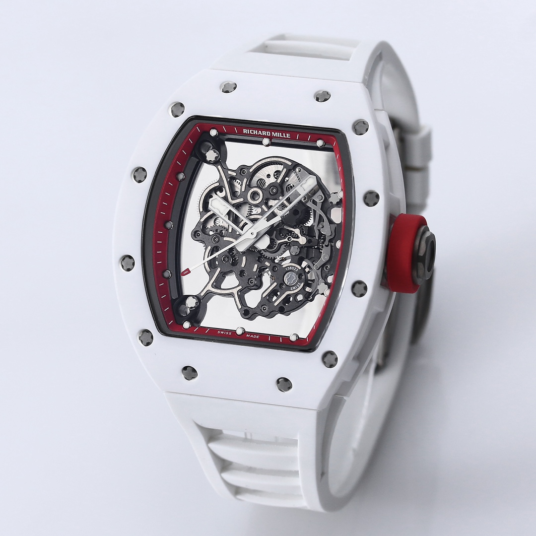 Richard Miller RM 055 RMUL2 NTPT Carbon Fiber White Case Red Mark