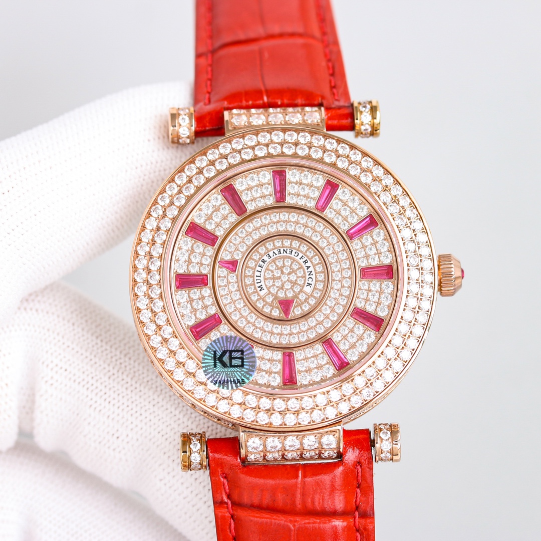 Franck Muller Double Mystery Ruby Diamond DM 42 D 2R CD Master of Complications Rose Gold