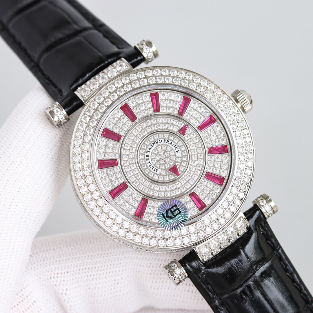 Franck Muller Double Mystery Ruby Diamond DM 42 D 2R CD Master of Complications Silver