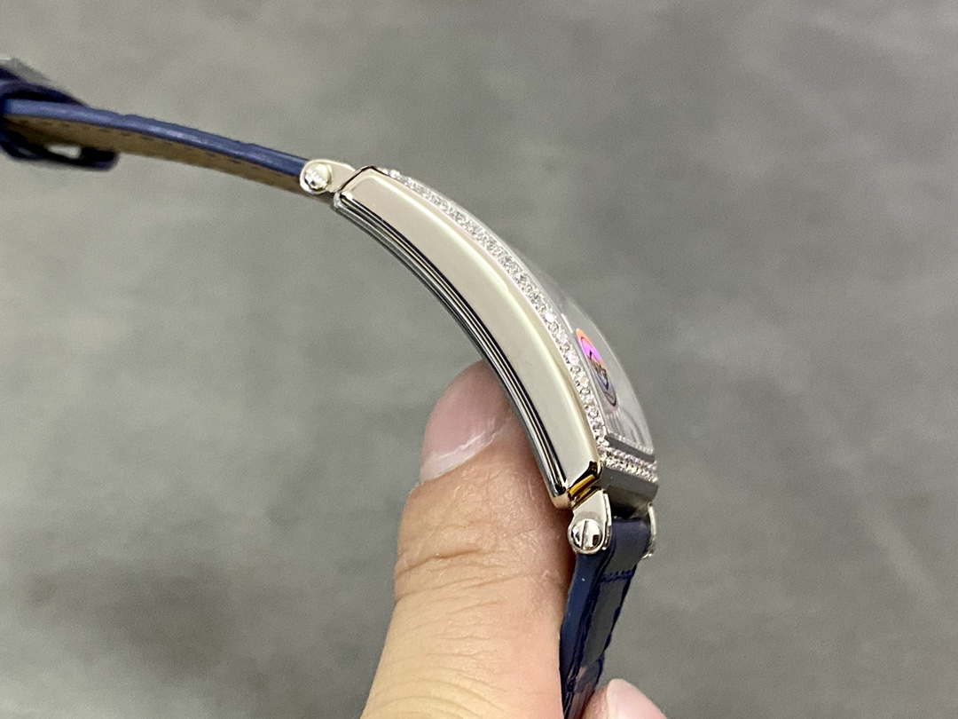 Franck Muller Long Island Quartz Diamond Blue Dial 952QZD1R(AC) - DB