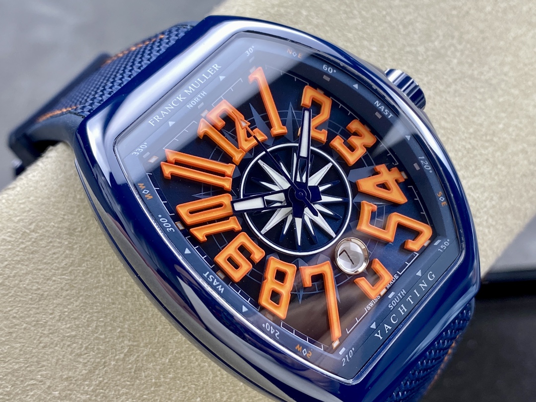 Franck Muller Framulan V45 Ceramic Yacht Model Orange 45mm