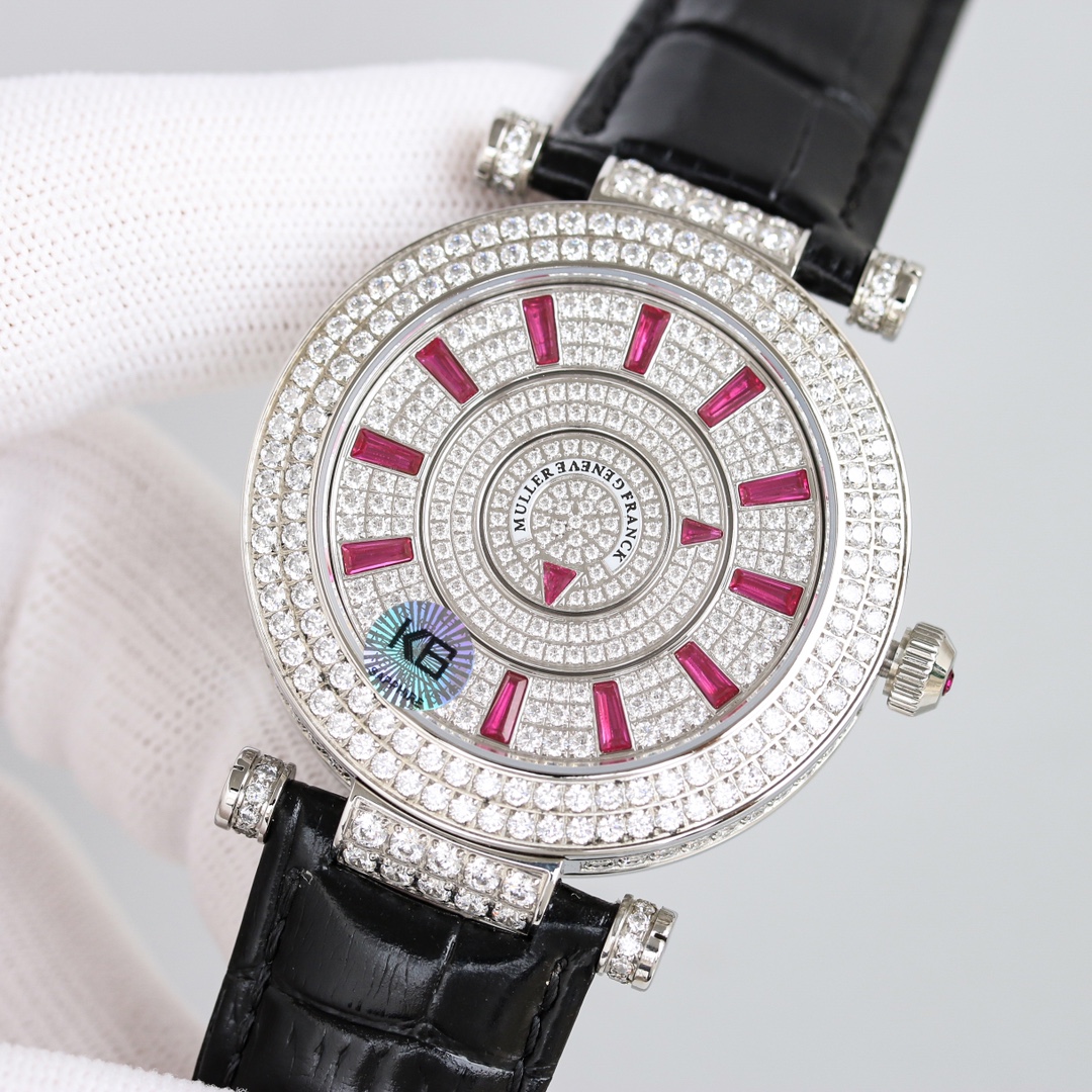 Franck Muller Double Mystery Ruby Diamond DM 42 D 2R CD Master of Complications Silver