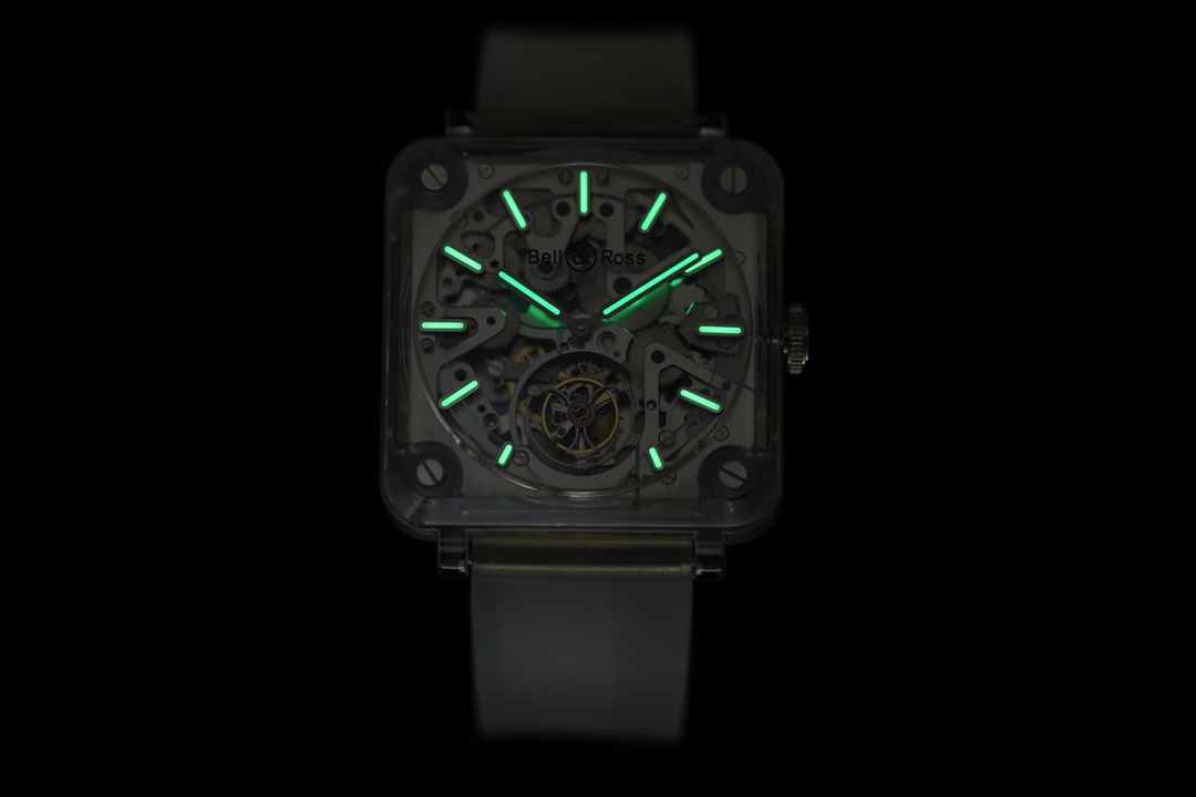 Bell & Ross BR fully transparent tourbillon watch