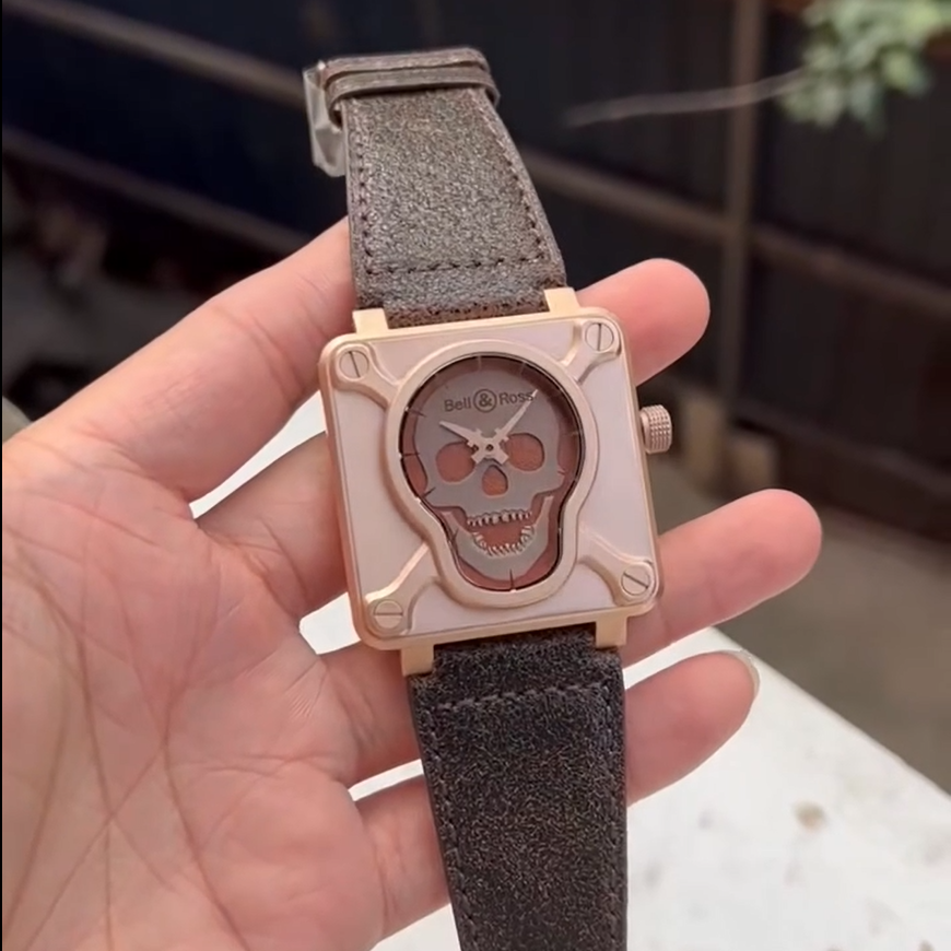 Bell & Ross BR0192-SKULL-BR BR 01 Skull Bronze 46 mm Watch
