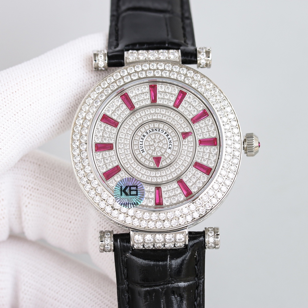 Franck Muller Double Mystery Ruby Diamond DM 42 D 2R CD Master of Complications Silver