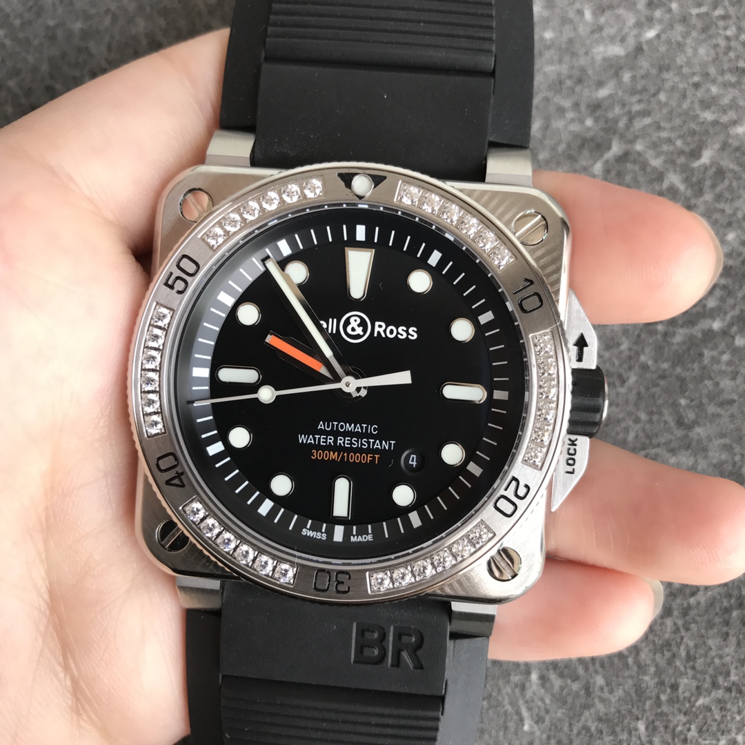 Bell Ross BR 03 92-D-BL-ST/SRB Black Dial