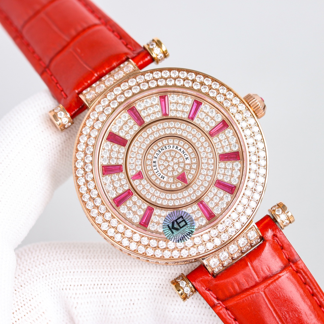 Franck Muller Double Mystery Ruby Diamond DM 42 D 2R CD Master of Complications Rose Gold