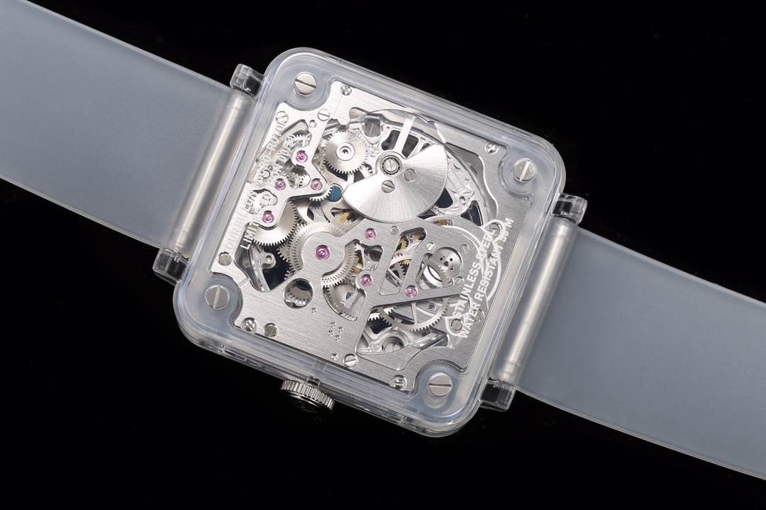 Bell & Ross BR fully transparent tourbillon watch