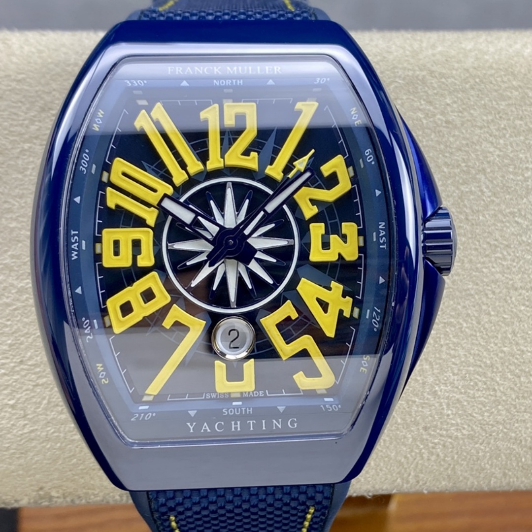 Franck Muller Framulan V45 Ceramic Yacht Model Yellow 45mm