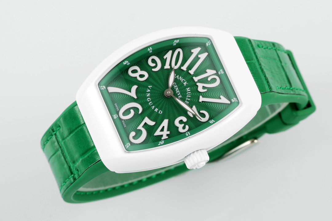 Franck Muller Women's Yacht Green Dial Leather Strap