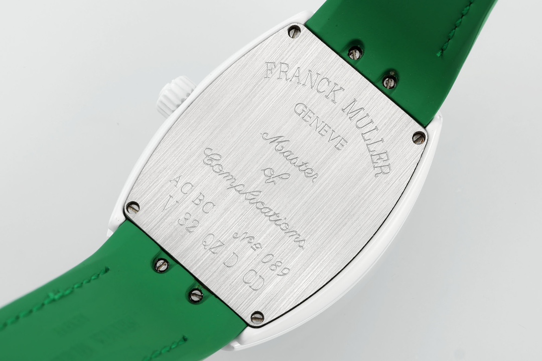 Franck Muller Women's Yacht Green Dial Leather Strap