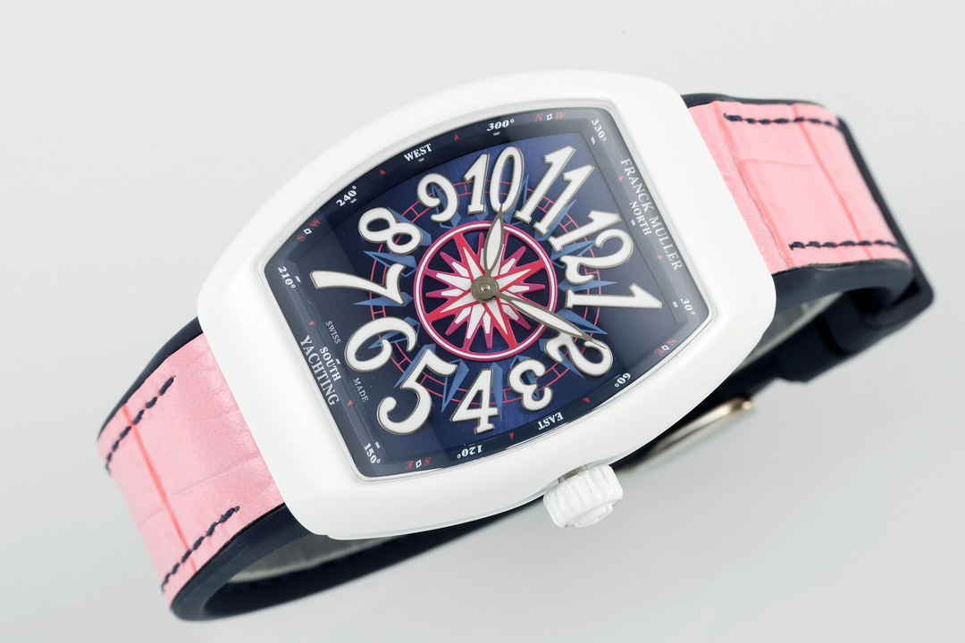 Franck Muller Women's Yacht Pink Leather Strap