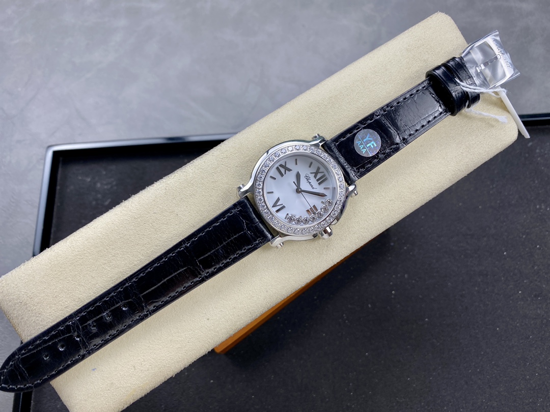 Chopard Happy Sport Diamond Bezel Women's Quartz Watch 278475-3037