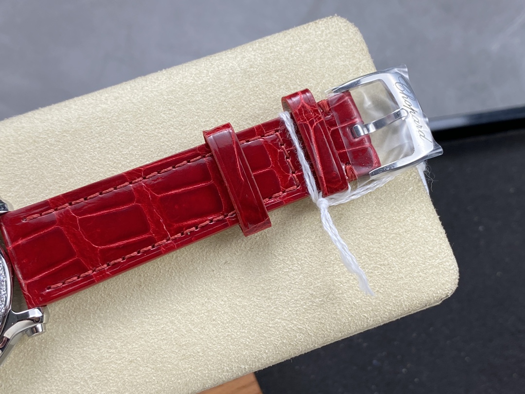 Chopard Happy Sport Diamond Bezel Brown Quartz 278475-3037