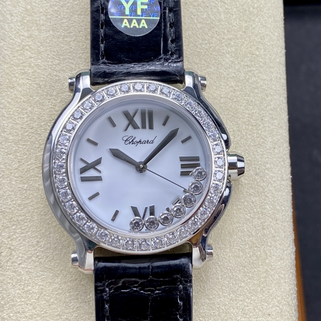 Chopard Happy Sport Diamond Bezel Women's Quartz Watch 278475-3037