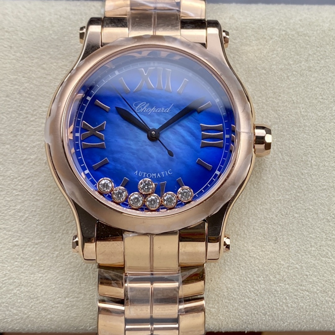 Chopard Happy Sport Rose Gold Stainless Steel 36mm 278578-6003