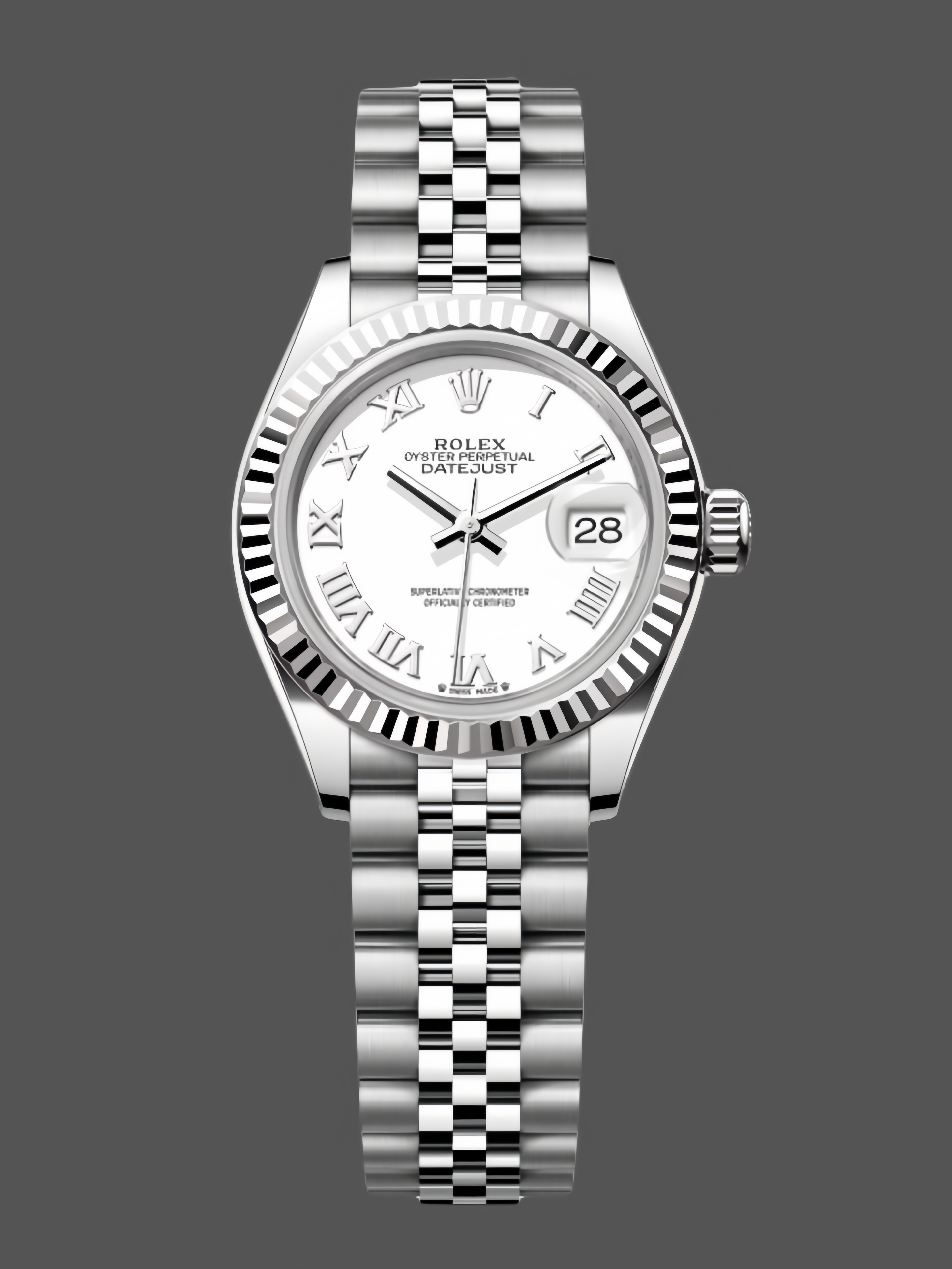 Rolex Datejust 279174 Stainless Steel Silver Roman Numeral Dial 28mm Lady Replica Watch