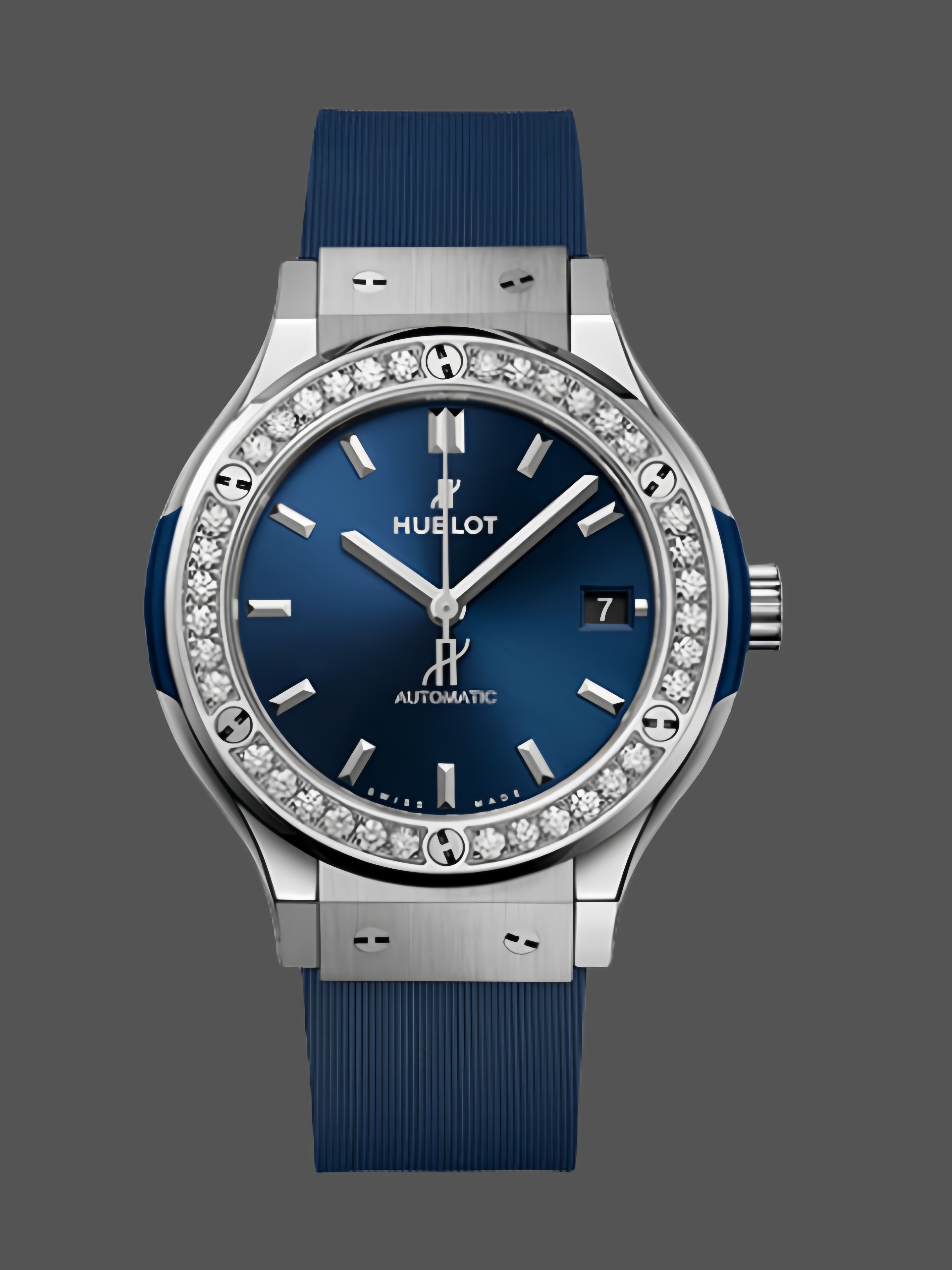 565.NX.7170.RX.1204 Hublot Classic Fusion Titanium Blue Diamonds