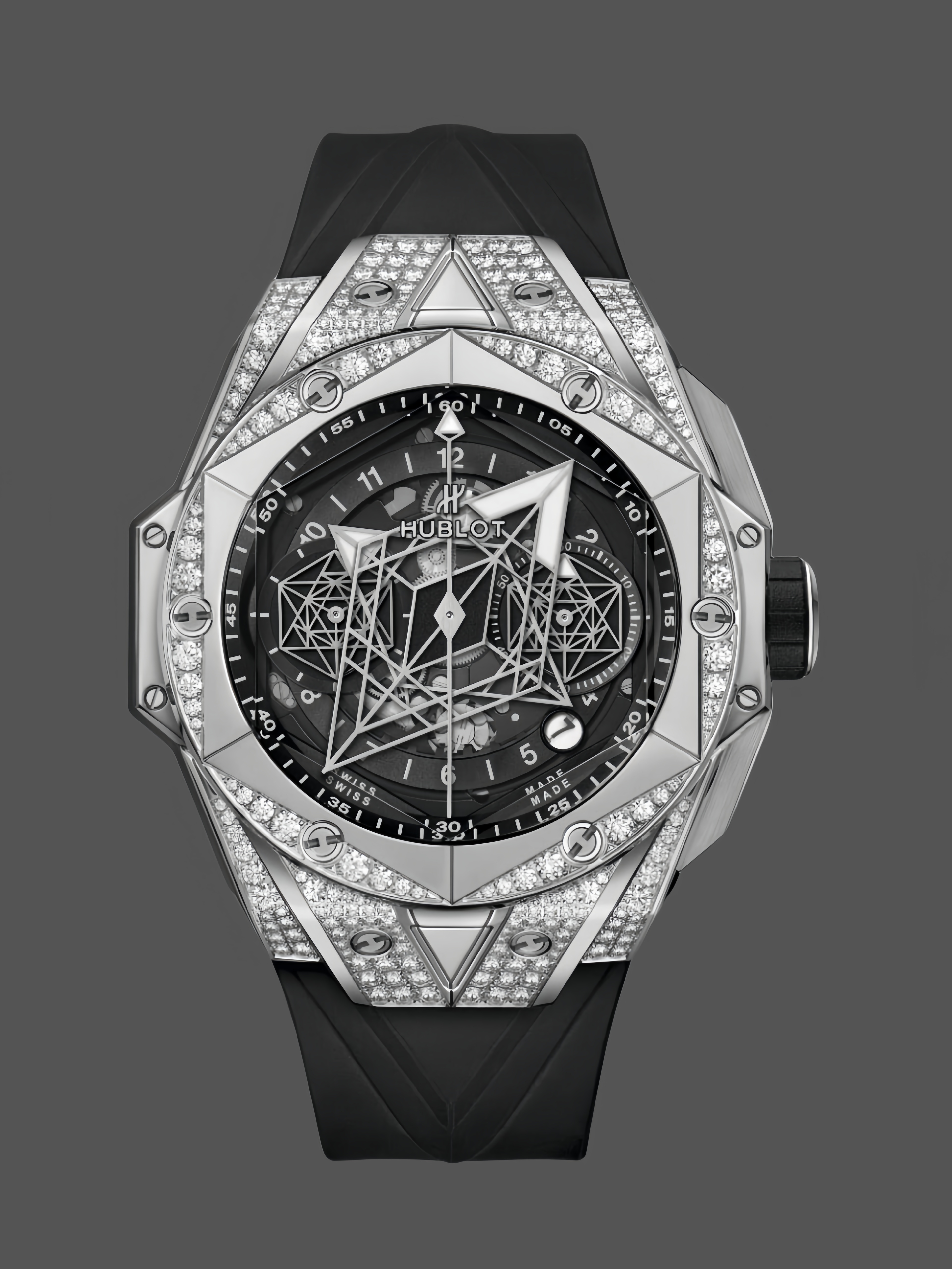 418.NX.1107.RX.1604.MXM20 Hublot Big Bang Sang Bleu II Titanium Pave