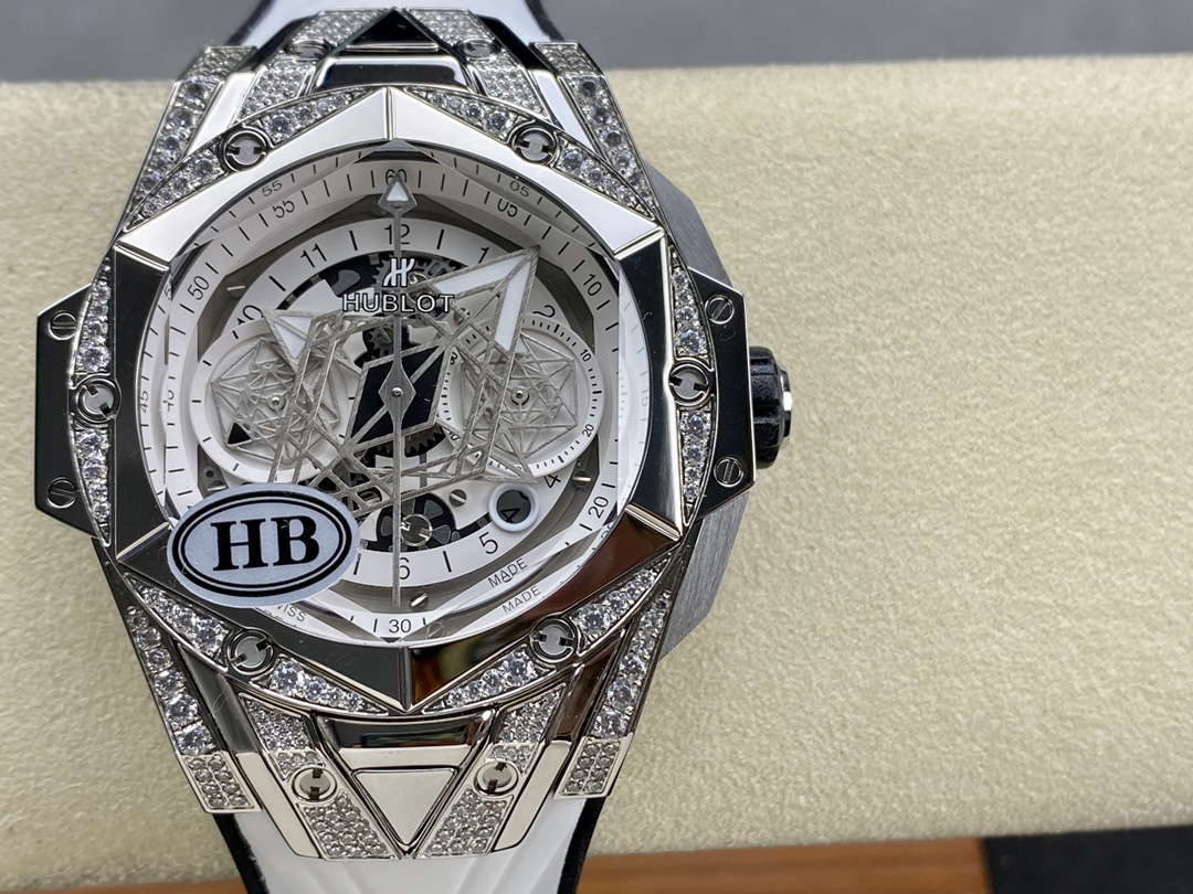 418.NX.2001.RX.1604.MXM20 Hublot Big Bang Partnerships Sang Bleu II Titanium Diamond