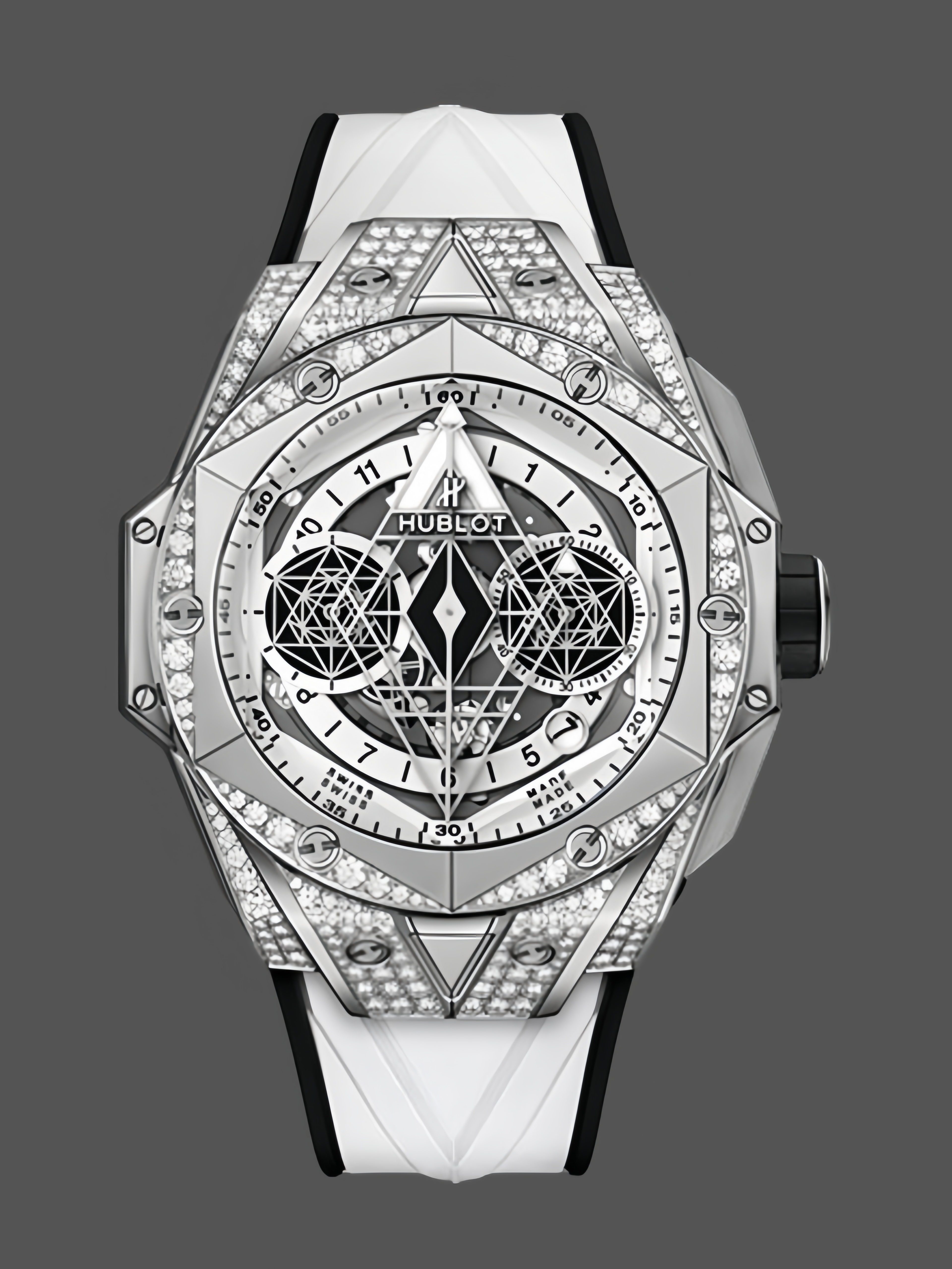 418.NX.2001.RX.1604.MXM20 Hublot Big Bang Partnerships Sang Bleu II Titanium Diamond