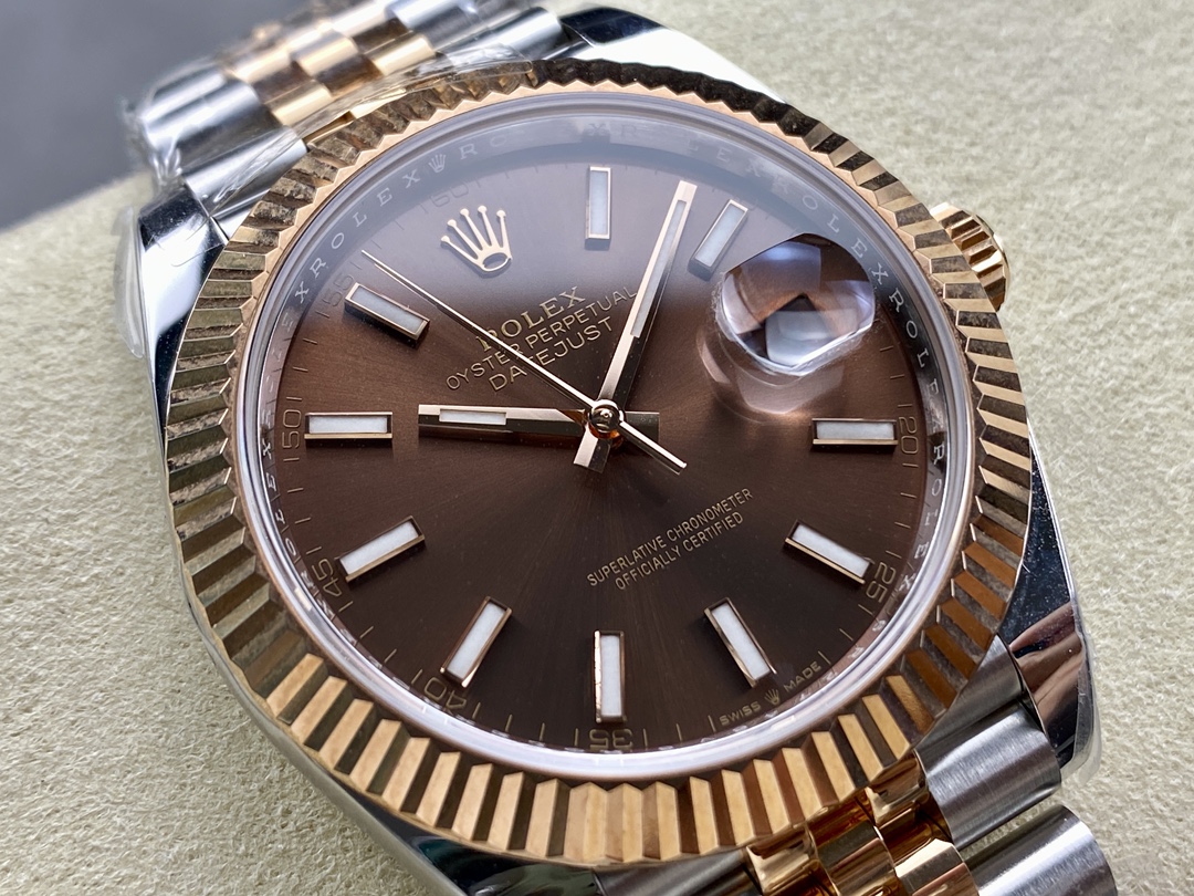 Rolex Datejust Automatic Rose Gold & Steel Watch m126331 0002