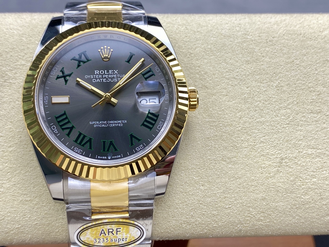 Rolex Datejust Grey Two Tone M126333 0019 41mm Mens