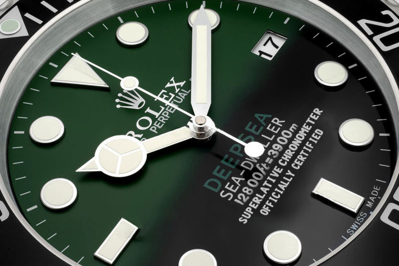 Rolex Deepsea Sea Dweller Green & Black Wall Clock