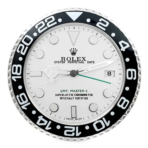 Rolex GMT Master Black & White Wall Clock