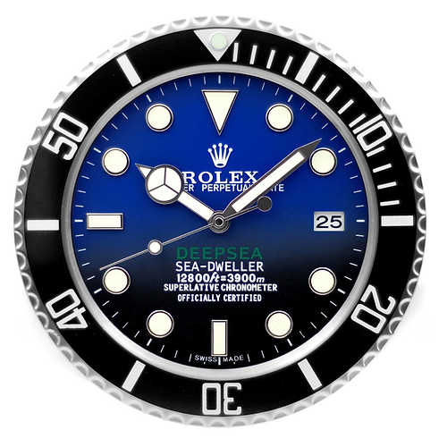 Rolex Deepsea Black & Blue Wall Clock