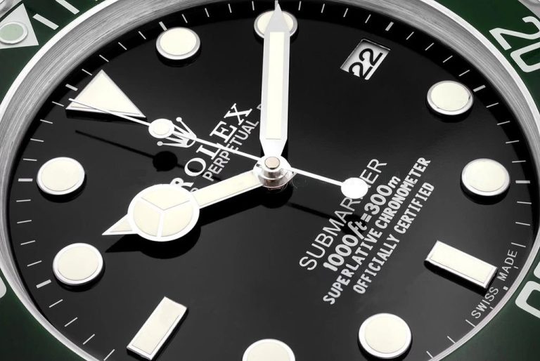 Rolex Submariner Green & Black Wall Clock