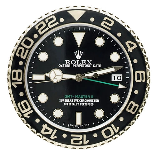 Rolex GMT Master Black and Gold Wall Clock