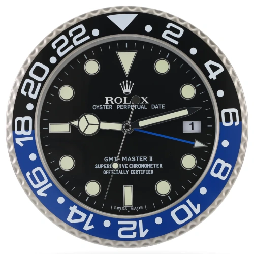 Rolex GMT Master Black & Blue Wall Clock