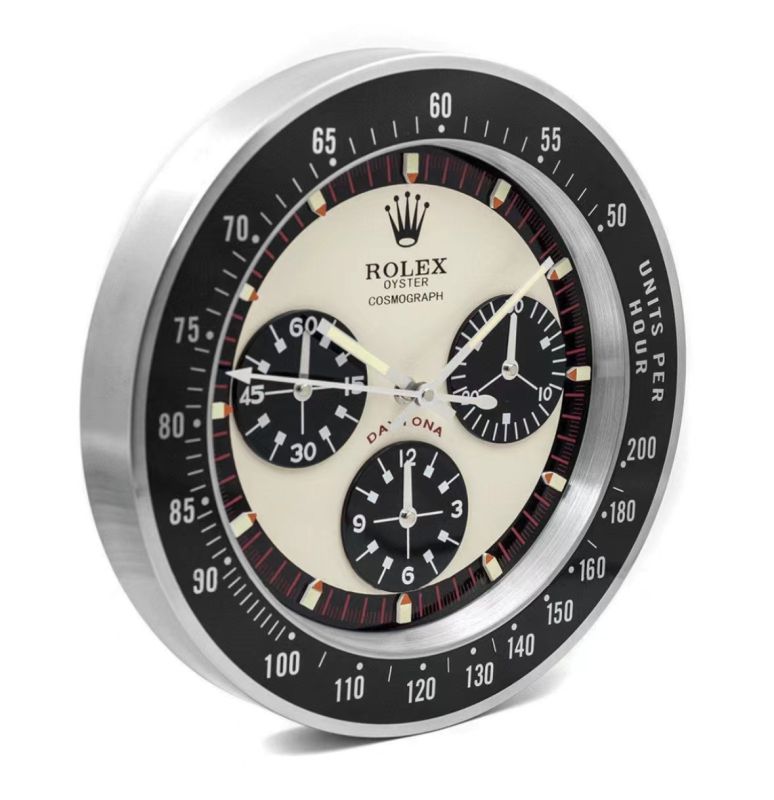 Rolex Daytona Paul Newman Black Logo Wall Clock