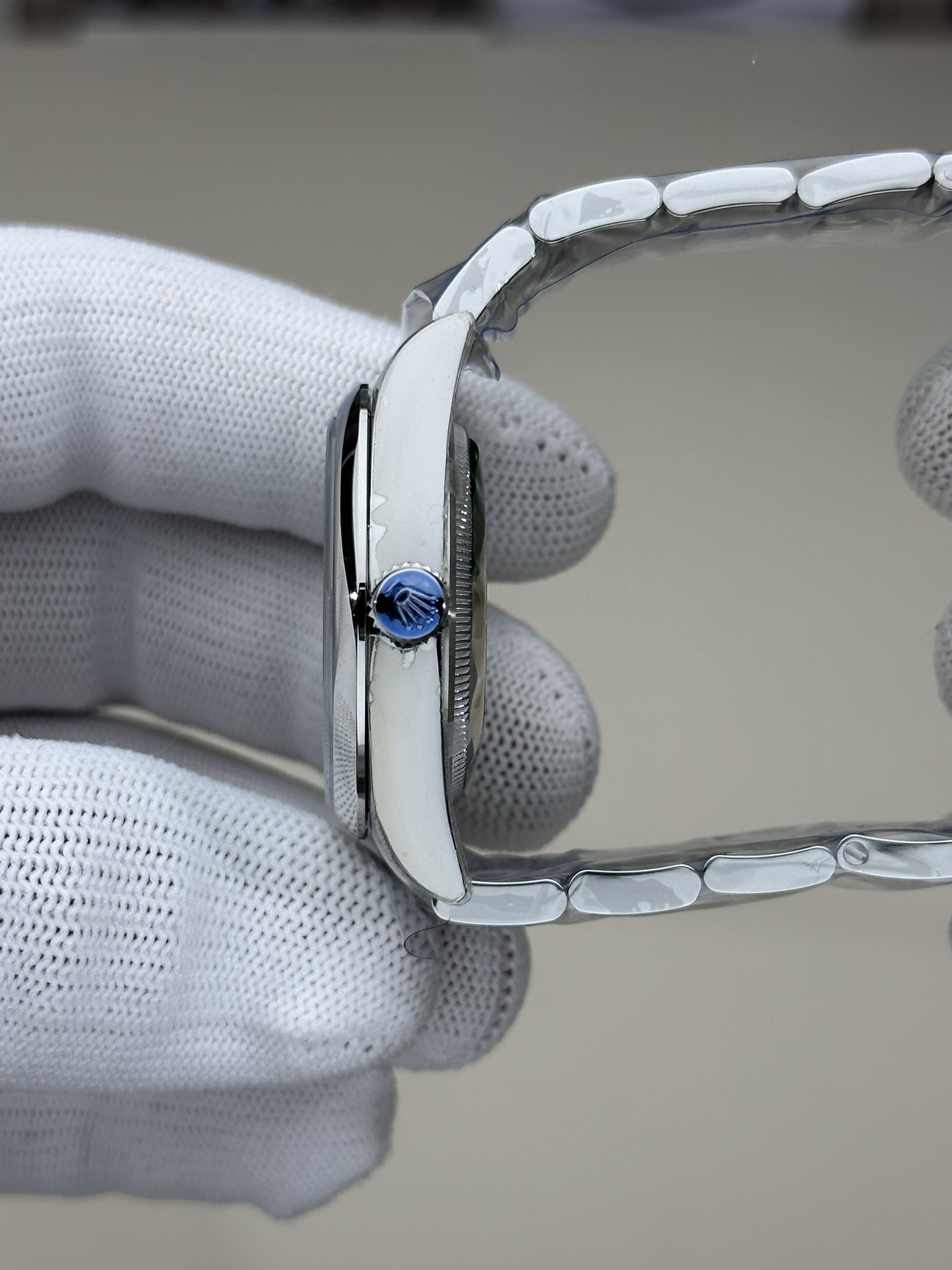 2024 Rolex Oyster Perpetual 126000 Stainless Steel Baby Blue Dial Replica Watch