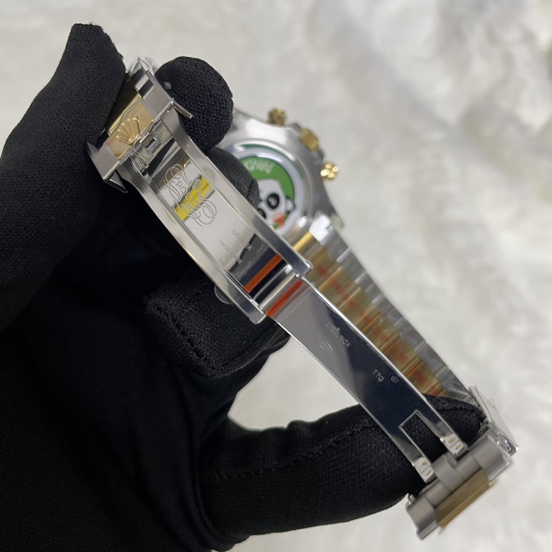 Rolex Two Tone Daytona 126503 0002 Black Diamond Replica Watch