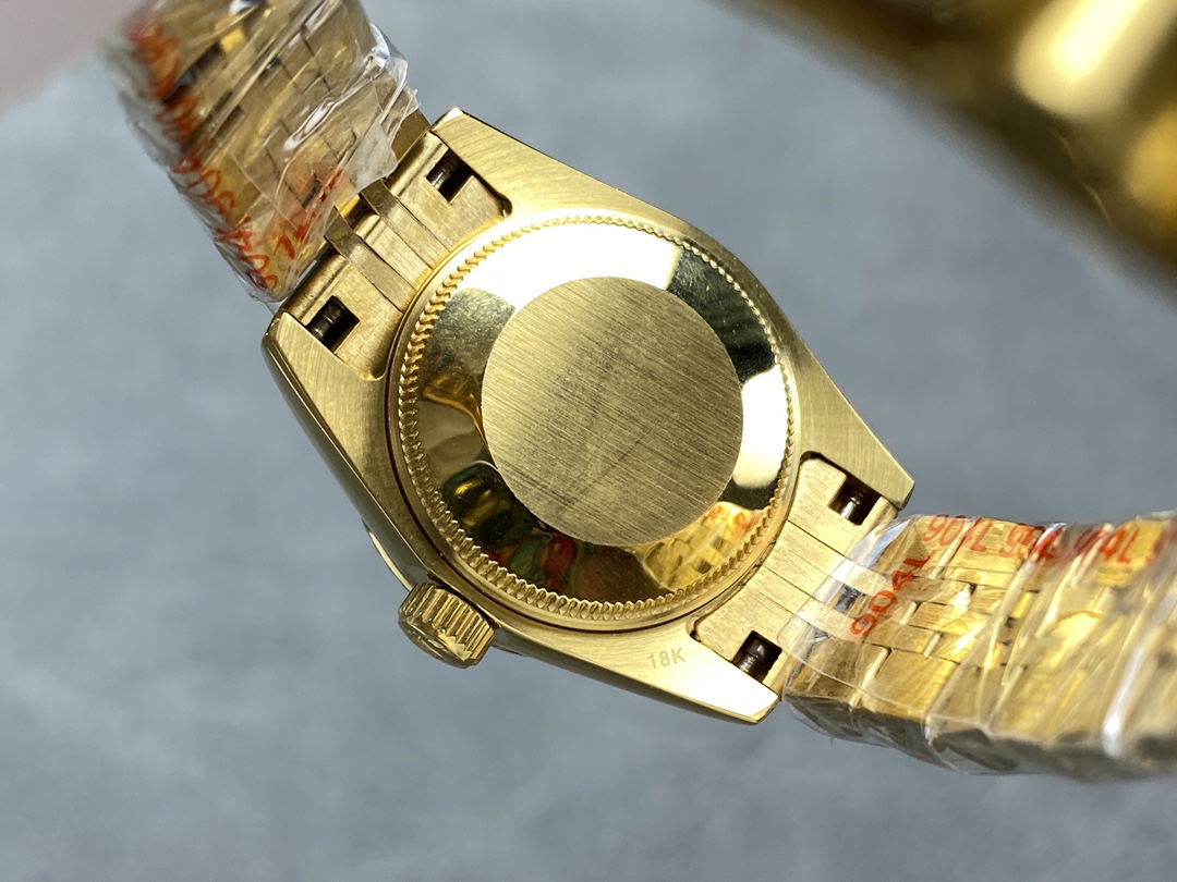 Rolex Datejust 279178 Champagne Diamond Dial Fluted Bezel 28mm Lady Replica Watch