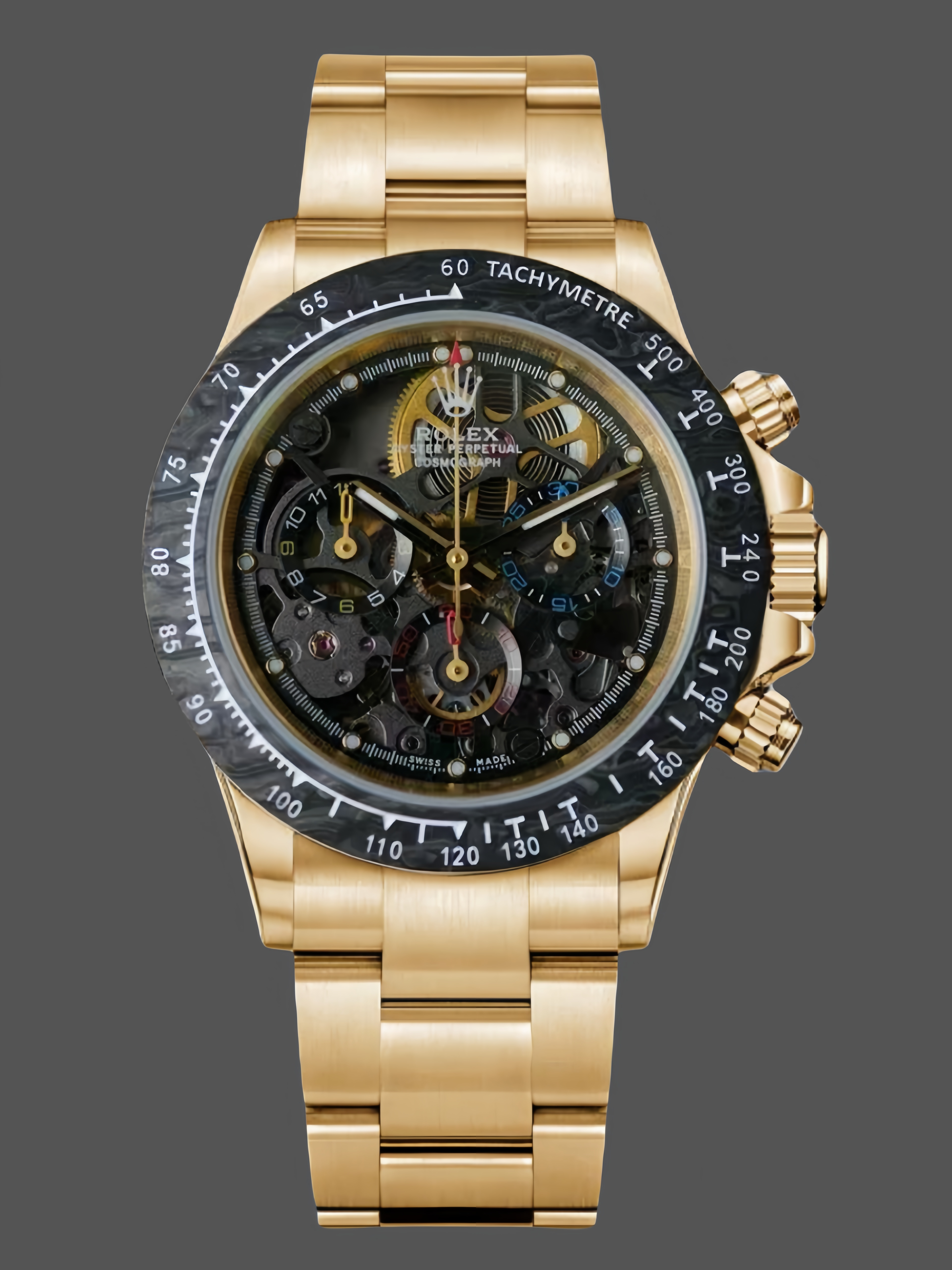 Rolex Daytona 116508 Artisans de Genève Skeleton Dial Steel Case Replica Watch