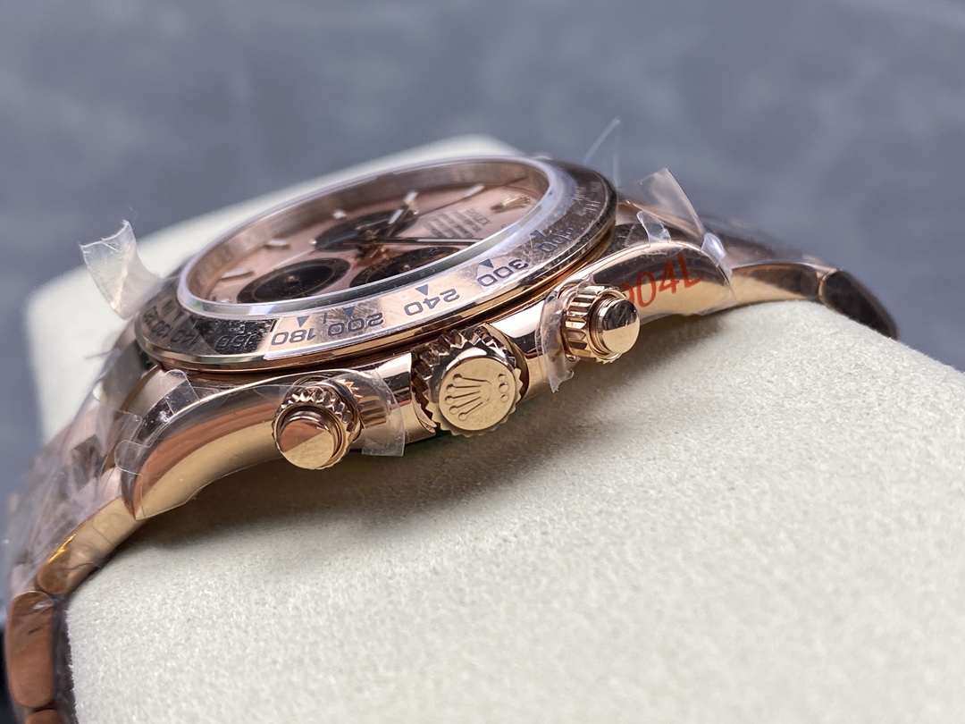 Rolex Daytona 126505 Everose Gold Sundust Panda Dial 40MM Mens Replica Watch