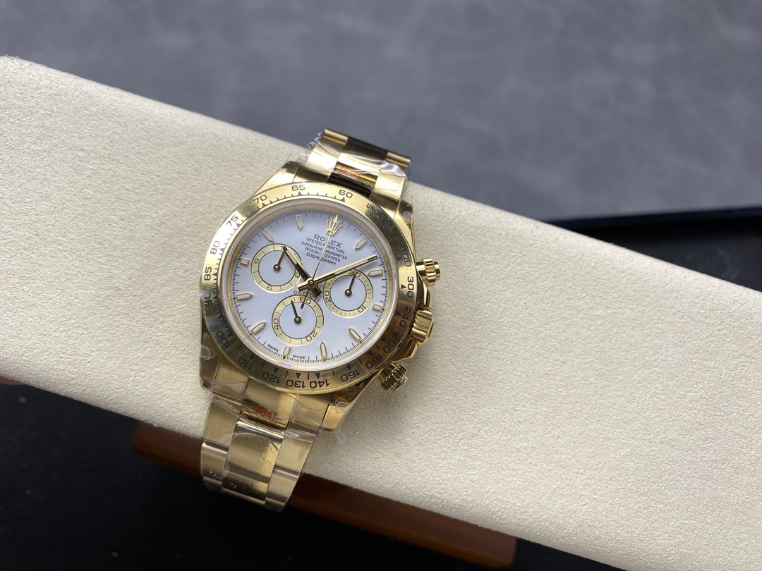 Rolex Daytona 126508 0001 18K Yellow gold White Dial Replica Watch