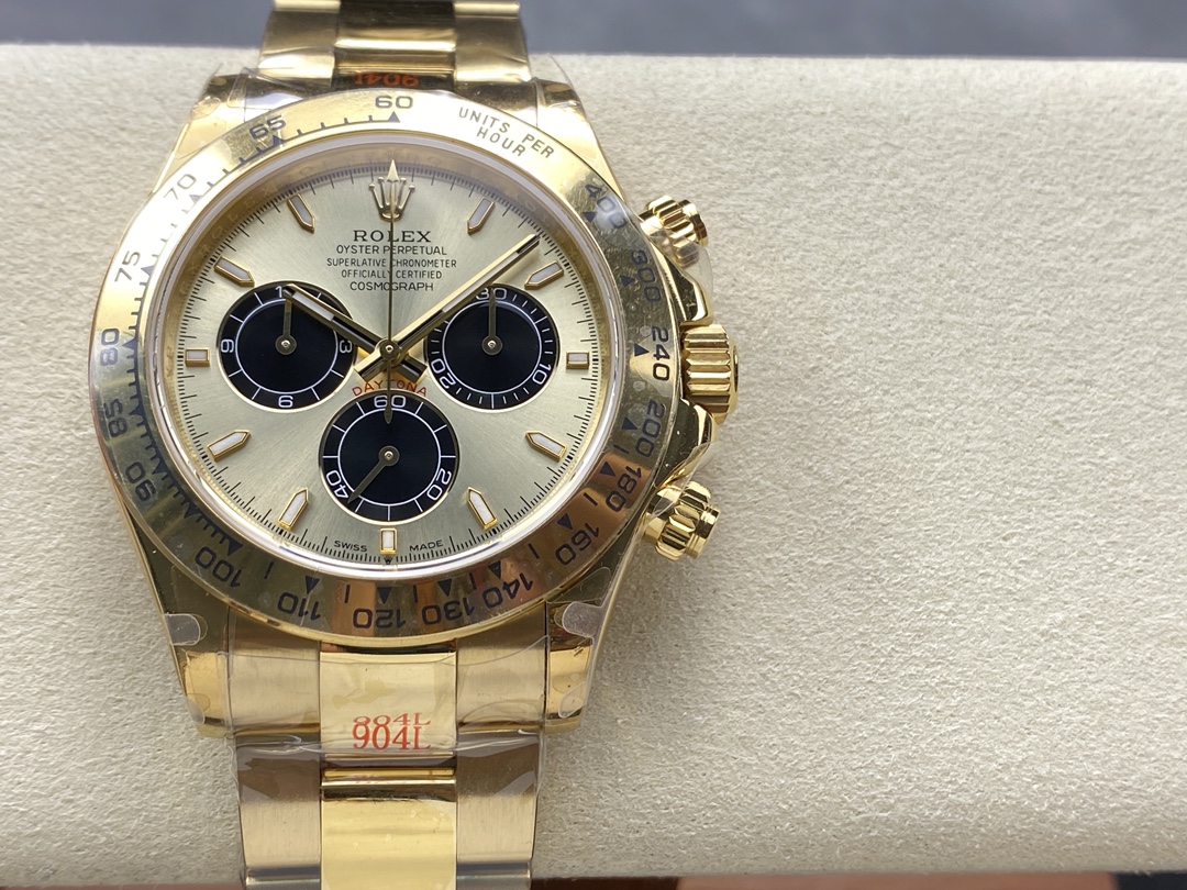 Rolex Daytona 126508 0006 Yellow Gold on Bracelet 1:1 Replica Watch