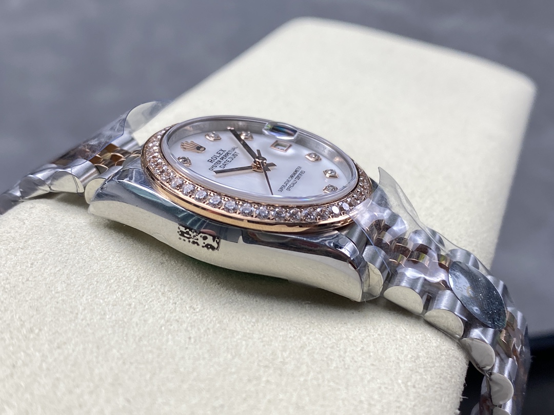 Rolex Datejust 31mm Stainless Steel and Rose Gold 278381RBR Mop Diamond Jubilee