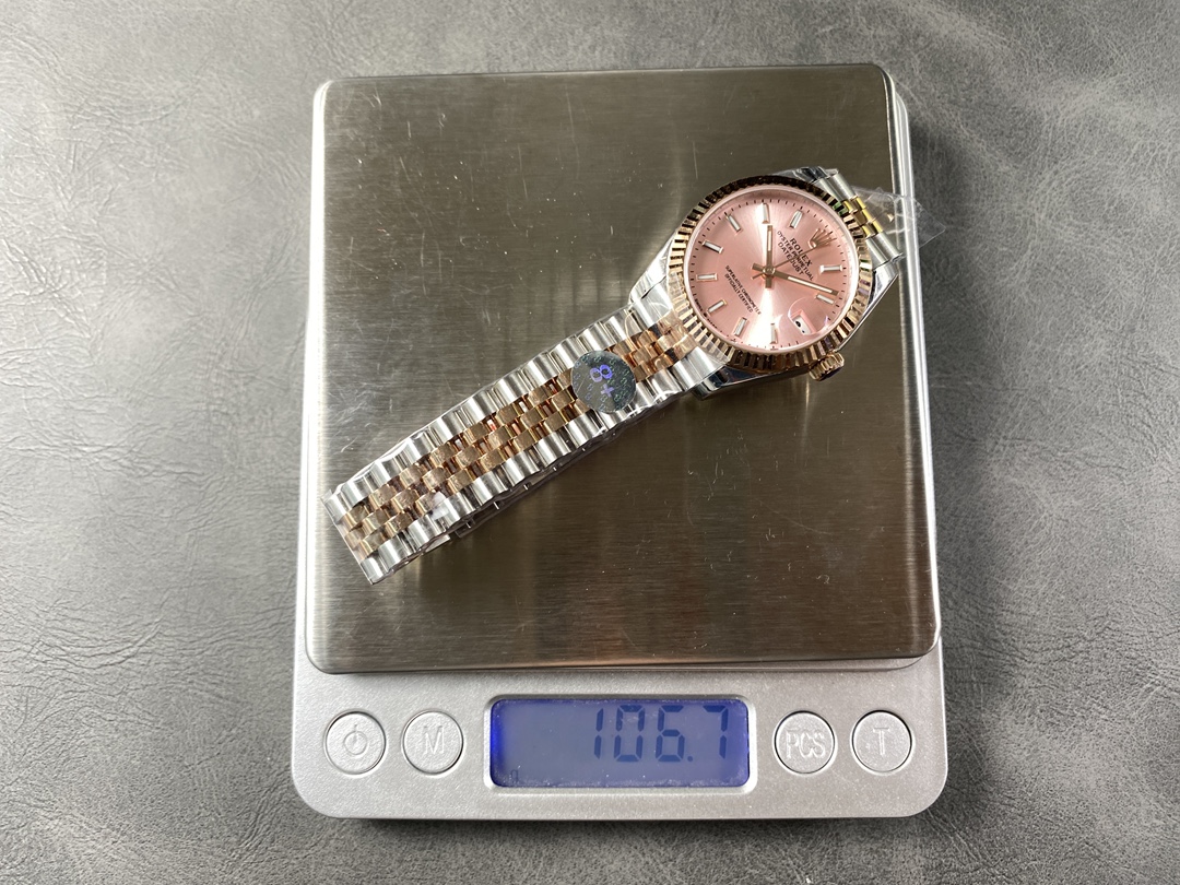 Rolex Lady Datejust 31 Two-Tone Fluted Rose Jubilee 279171 0023